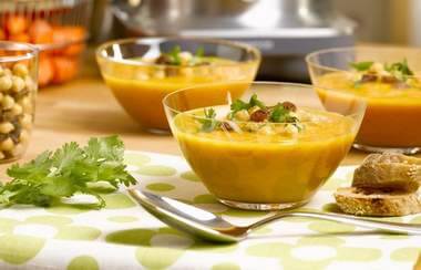 Puree z marchwi i ciecierzycy