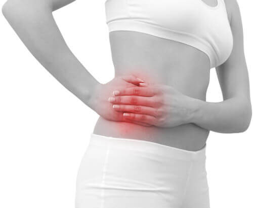 Woman in pain recognize a case of appendicitis