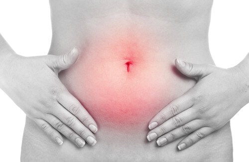 Inflamed abdomen