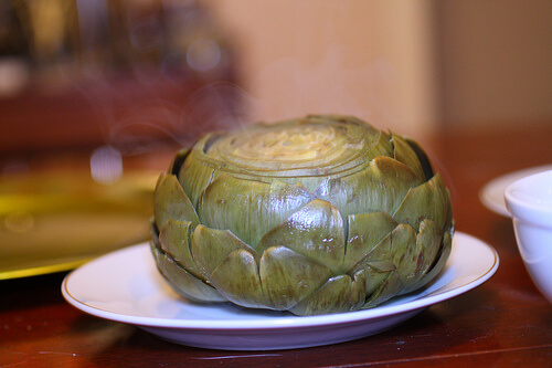 artichokes steamed