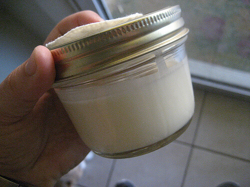 This natural deodorant is made with coconut oil.