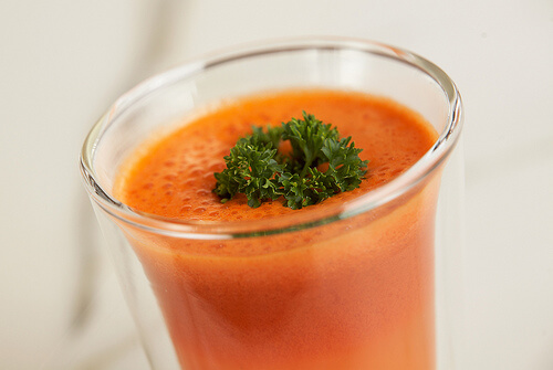 Carrot juice.