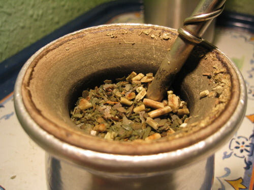 Yerba mate infusion helps to relax 