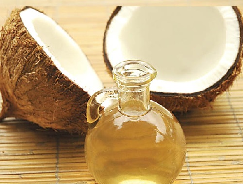 A jar of coconut oil