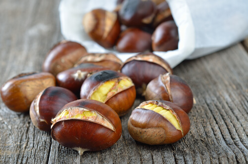 Indian horse-chestnuts.