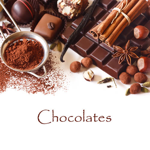 Different types of chocolate