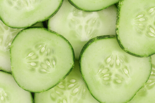 Cucumber diuretic for eye bags