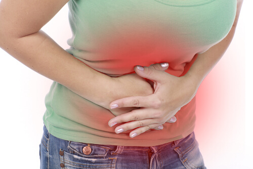 A woman with gastritis.