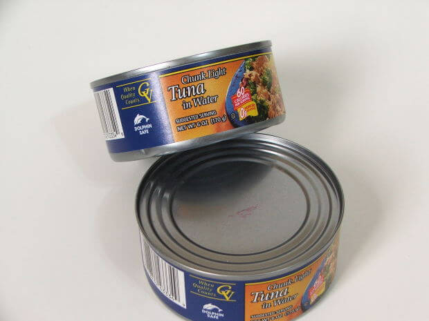 Two cans of tuna