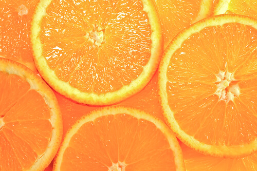 Oranges and vitamin C.