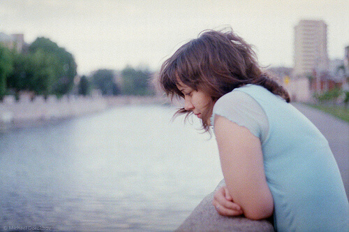 Woman feeling anxious