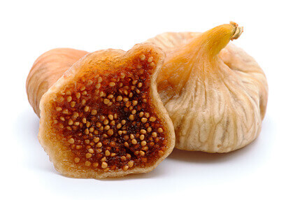 Dried figs cut into halves smoothies for constipation