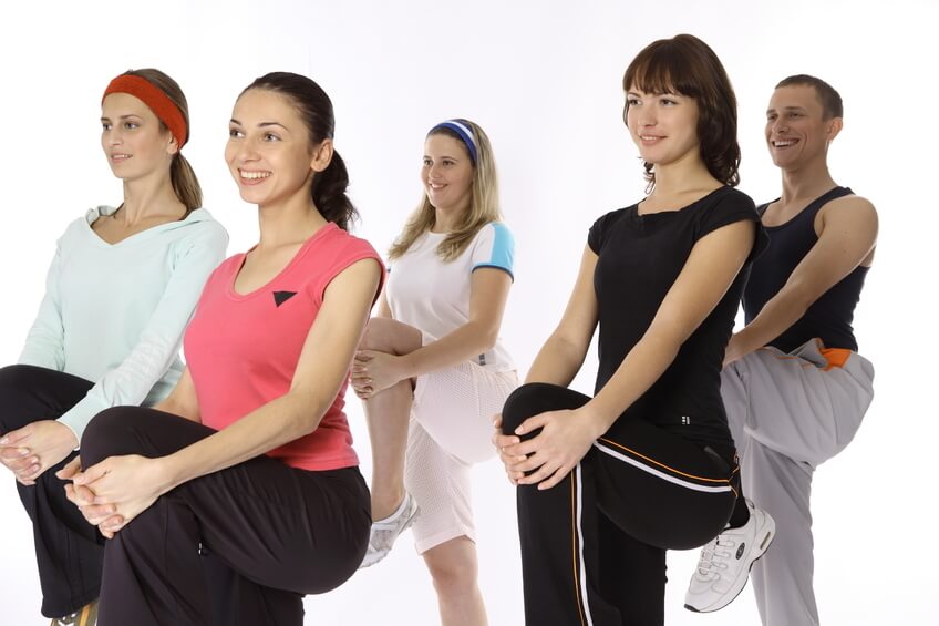 Group of woman exercising