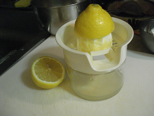 juicing a lemon