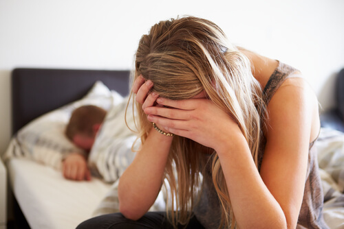 Depressed woman