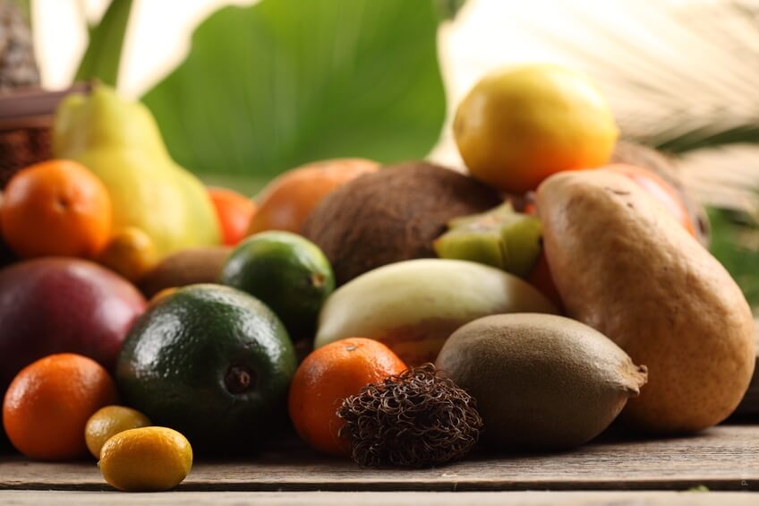 Fruits and vegetable selection