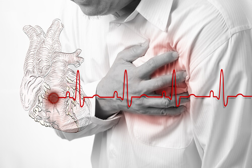 Man suffering symptoms of angina