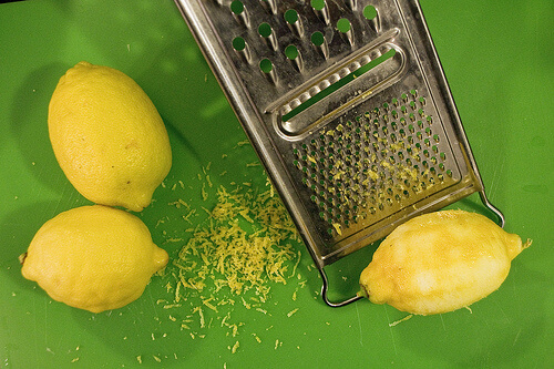 Lemons with grater