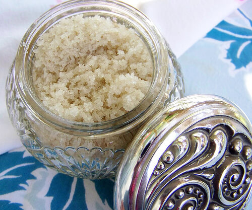 Jar with facial peel