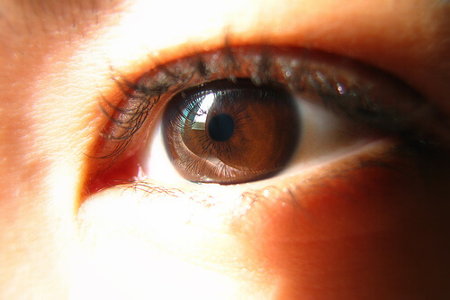 The color of your eyes when they are brown