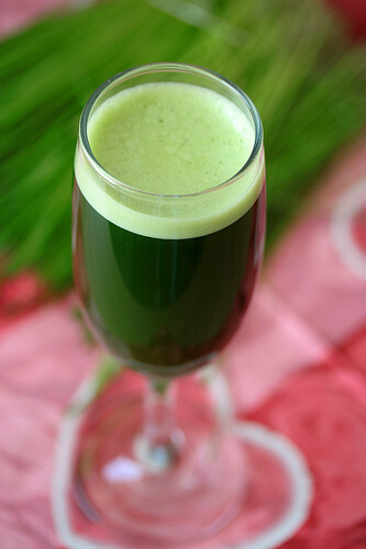 A green smoothie.
