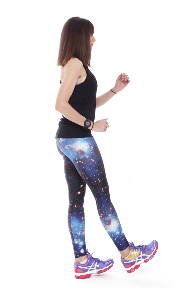 Woman doing standing up exercises to prevent and treat varicose veins