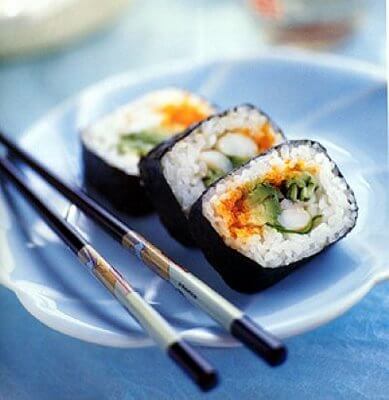 Masago in sushi