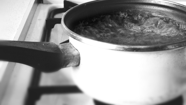 boiling water