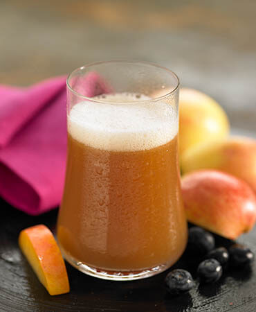 Glass of apple juice
