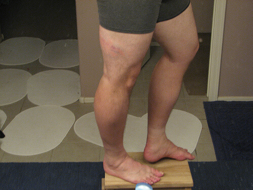 Man standing on a board