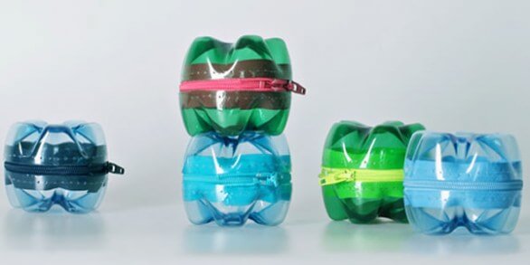 Purses made from plastic bottles