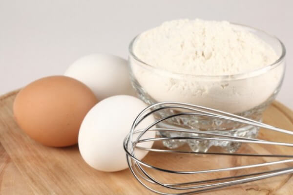 Eggs and flour