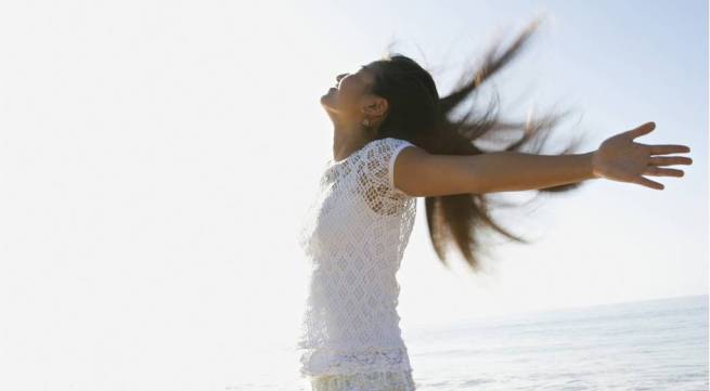 happy woman