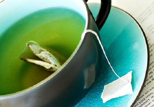 Cup of green tea