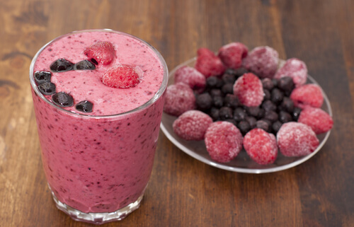Cranberry smoothie.