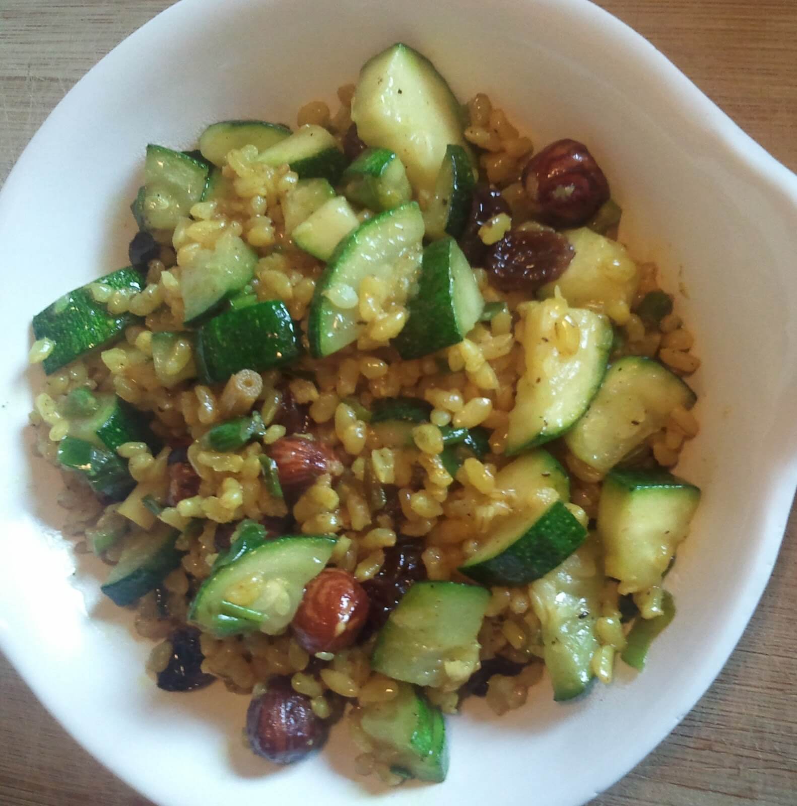 Rice with zucchini for weight loss
