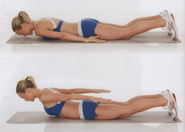 Reduce back fat and do the back reach