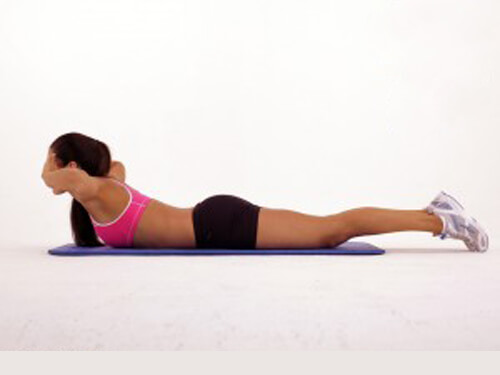 Reduce back fat but stretch your back as well
