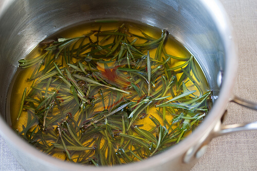 Rosemary infusion.