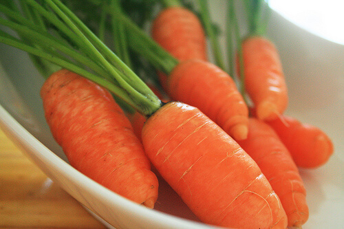 Carrots can help with dry coughing.