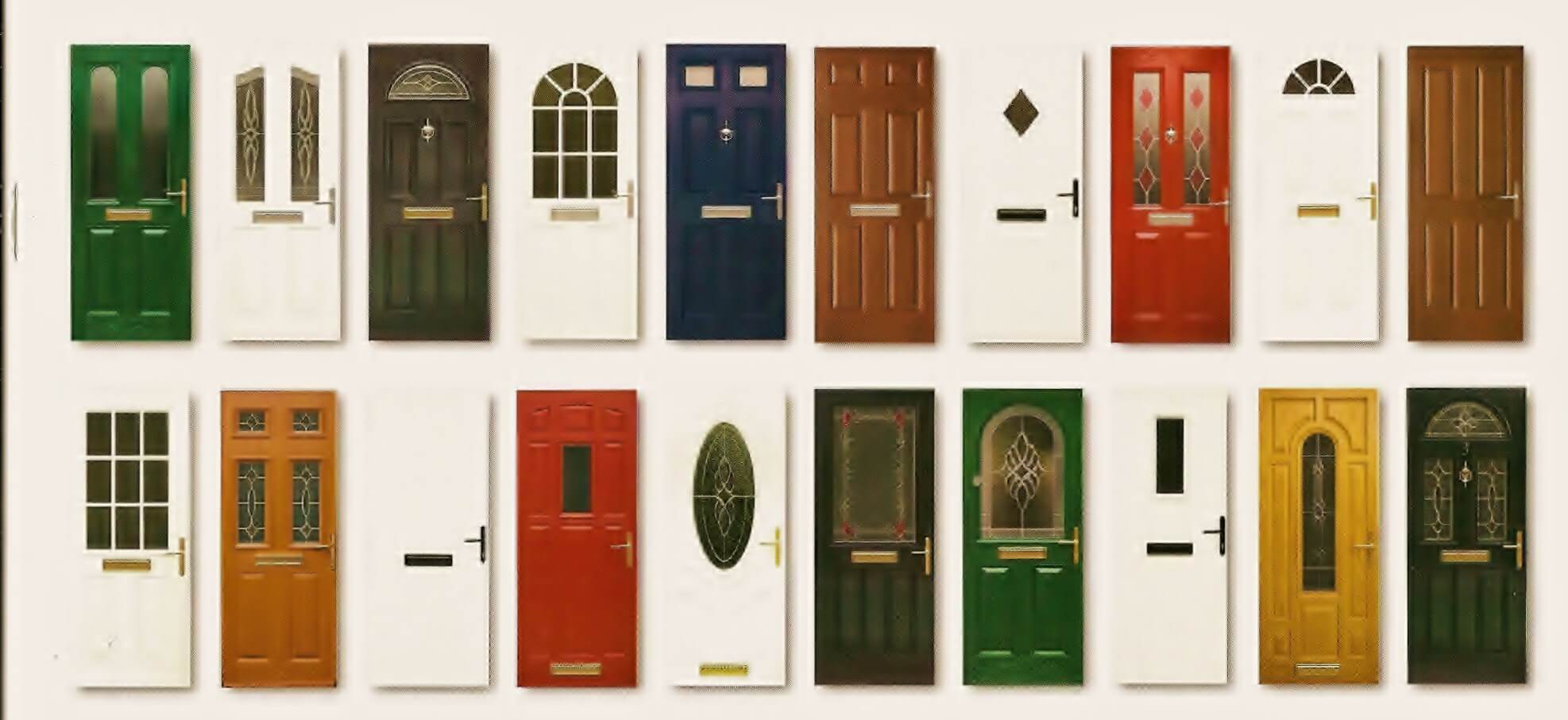 The green old-style door of the 10 door personality test