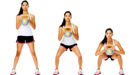 tighten your glutes with squats