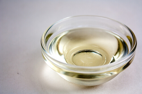 Bowl of canola oil
