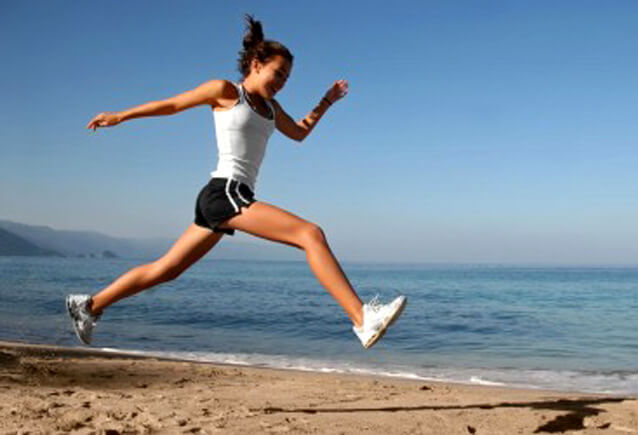 woman running
