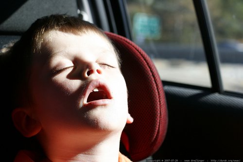 Little kid snoring