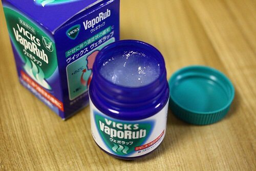 Vicks Vaporub: One of the cough remedies for children.
