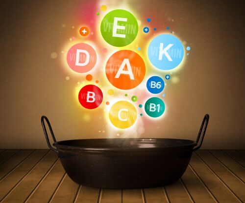 Words coming out of a pan.