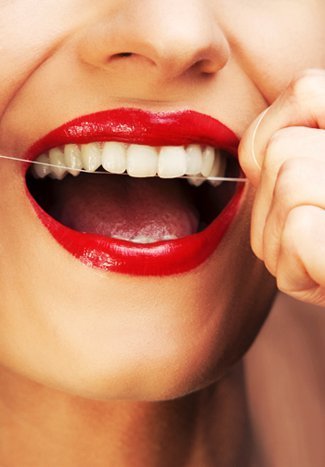 Flossing might help against bleeding gums.
