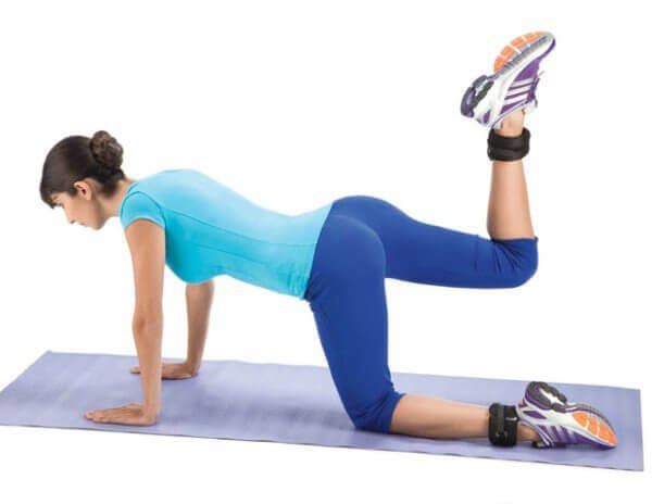 leg lifts to tighten your glutes