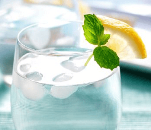 3 ice water lemon